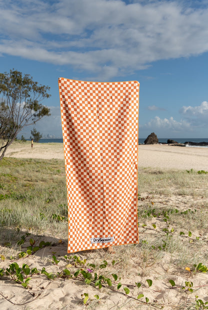WEST - Sand Free Magnetic Beach Towel In Orange